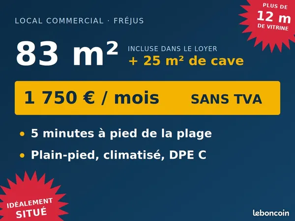 Local commercial 83 m²