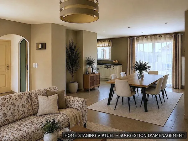 Plain-pied récent, 3 chambres, garage, jardin