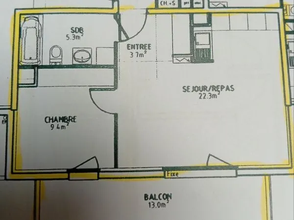 Appartement 40 m2 , garage 30 m2