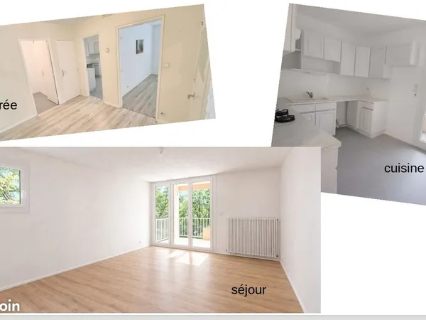 Grand T3 de plus de 71 m² lumineux rénové - menuiseries neuves - proche commodités
