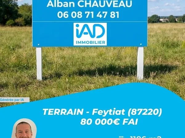 Terrain 1213 m²
