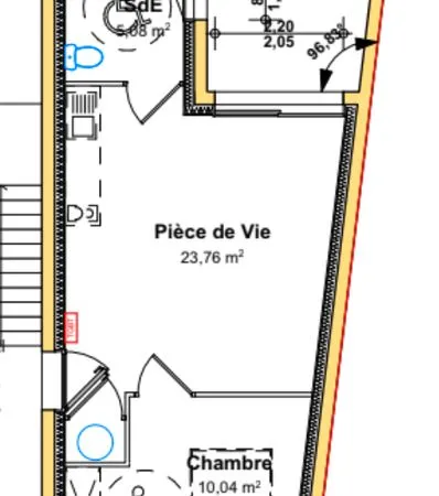 Location appartement T2 neuf 38m2