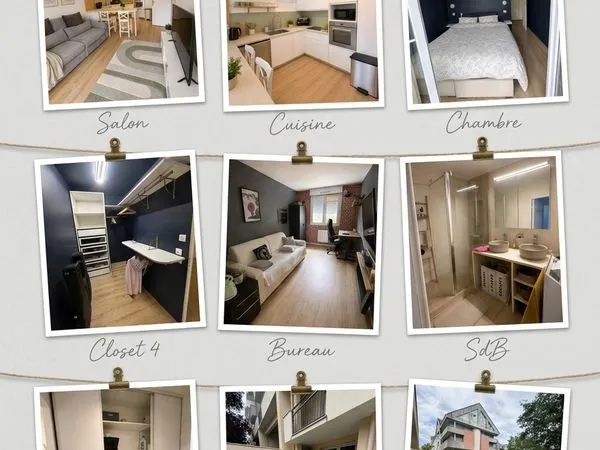 Appartement T3 rénové avec jardin, terrasse et 2 parkings - Gare à pied 1 min Paris 30 min