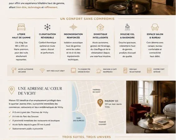 Maison de caractère à Vichy - Projet 3 suites haut de gamme - Coeur Jeanne d'Arc
