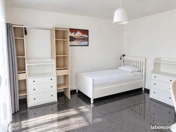 Colocation meublée Rennes Villejean - 2 grandes chambres - 530 et 550 CC