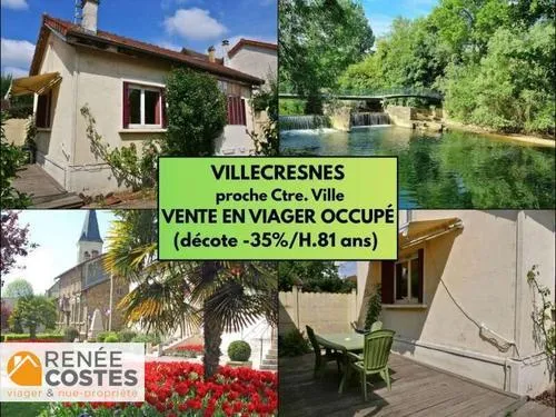 Viager occupé - H80 ans - VILLECRESNES (94440)