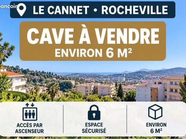 Cave à vendre 6 m² - Le Cannet Rocheville - Accès 🛗
