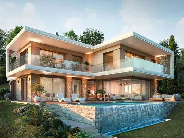 Mougins, Villa contemporaine dans Domaine Privé, Piscine et Ascenseur