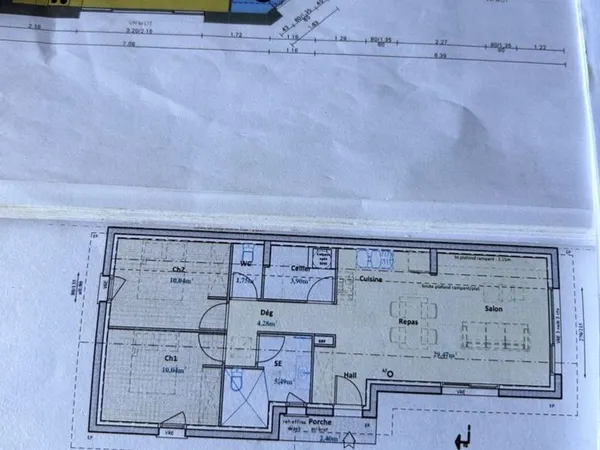 Maison T 3 À BÂTIR ( prête à décorer) avec jardin