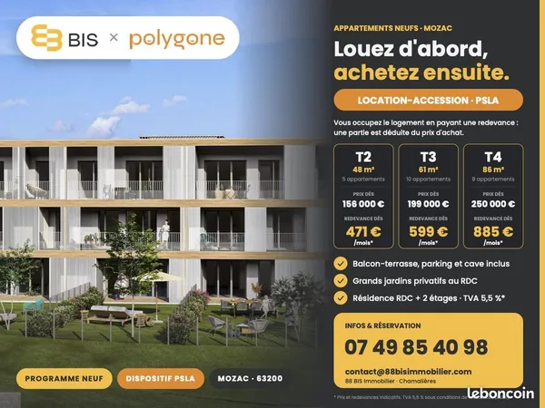 Appartement 2 pièces 48 m²