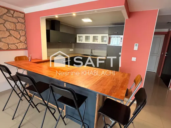 Appartement 2ch., 75m2, Rdc