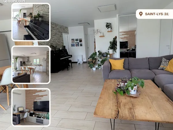 Maison 3 pièces . 83m² . Plain-pied . Saint-Lys (31470)