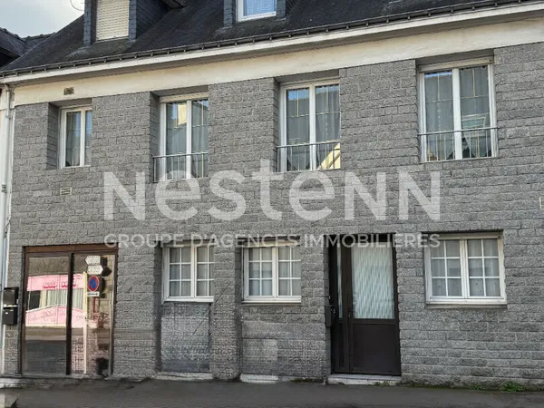 Immeuble à vendre à LOCMINE 3 appartements, une cour extérieur et un garage