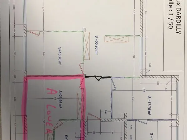 Bureau 32 m² à louer