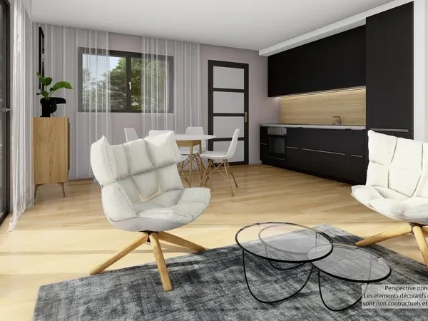 Maison neuve 2 pièces 46 m²