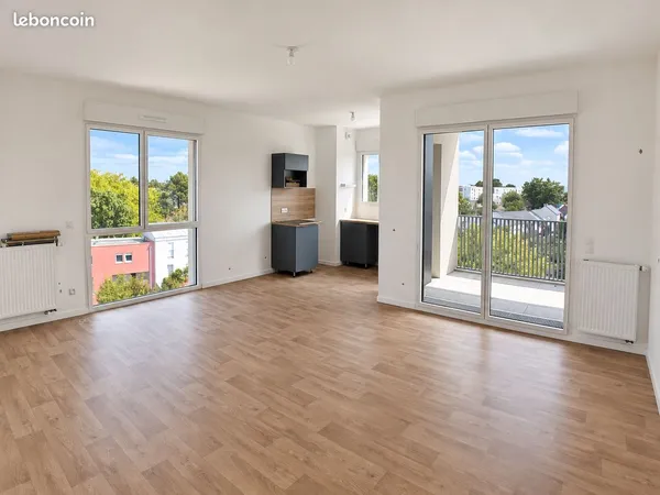 Location T3 neuf 70 m² avec loggia - Résidence Les Terrasses du Cens - Pas de frais d'agence