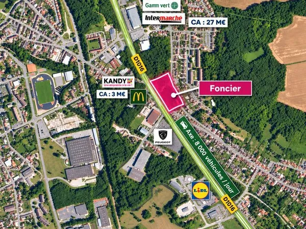 Terrain 7 682 m² Bury