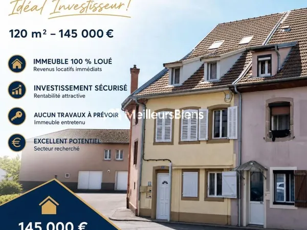 Immeuble de rapport 120 m²