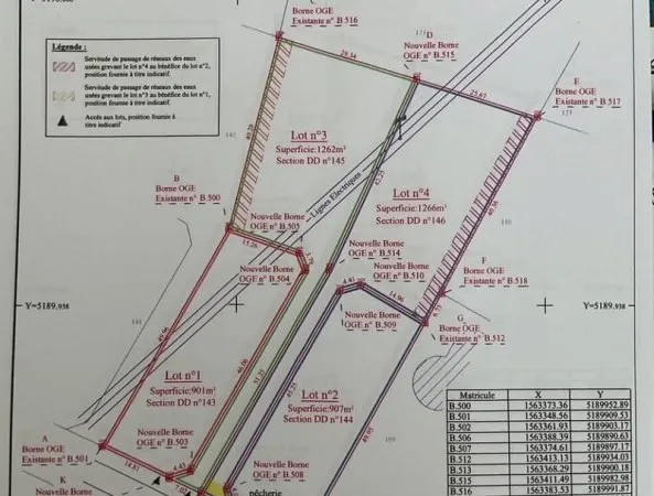 Terrain 1266 m²
