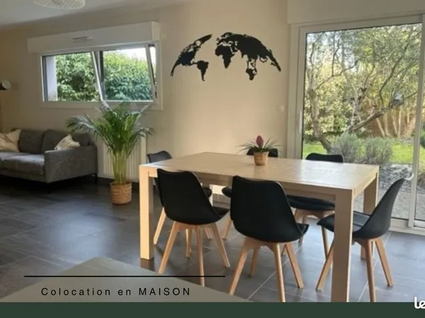 1 chambre DISPO - DANS UNE GRANDE MAISON EN COLOCATION - Quartier Trocardière (BOUGUENAIS/REZE)