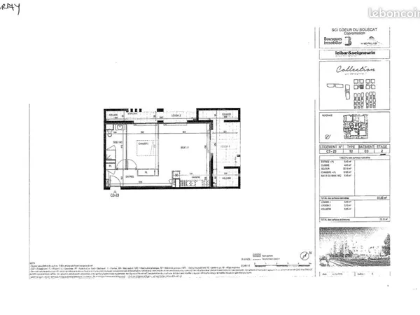 Appartement 2 pièces 51 m²