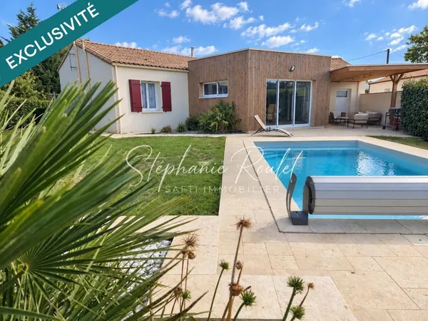 Maison 134 m²  4 chambres  Piscine chauffée  Terrain clos de 1 000 m²