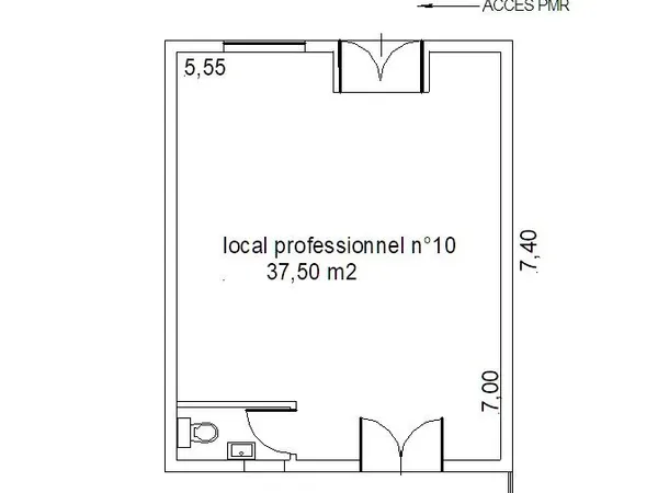 Bureau et espace de travail Vente Saint-André  37m² 1250€