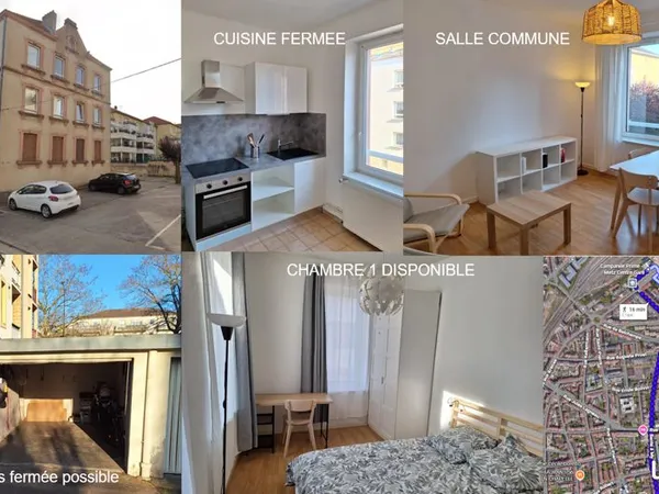 Urgent : Chambre meublée est faite pour vous. Dans le quartier dynamique Metz Sablon. Rue calme. Pos