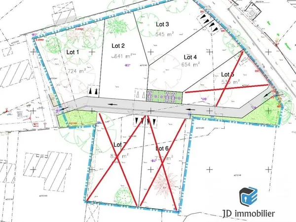 Terrain à bâtir Vente Montréverd   83622€