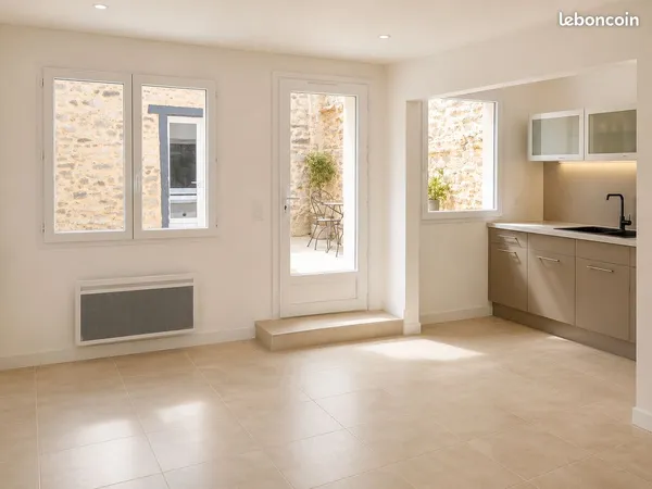 Maison T3 avec extérieur et remise