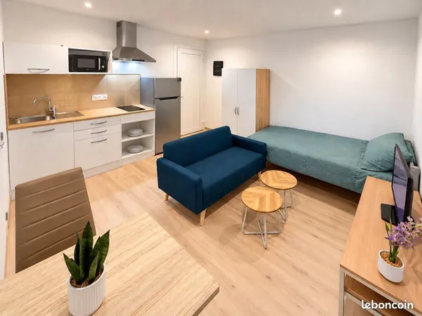 Studio meublé de 19 m² entièrement rénové, situé en plein centre de Vichy