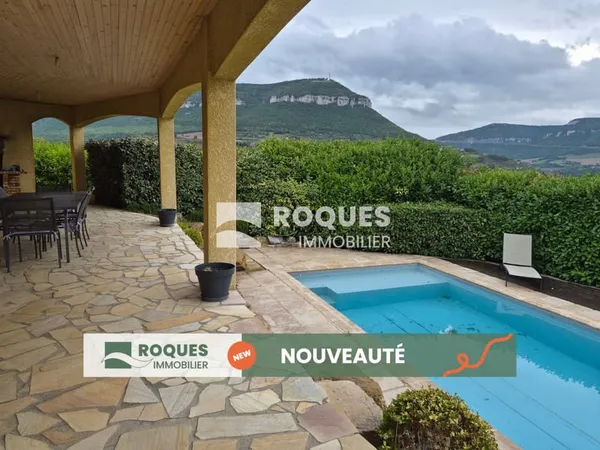 VILLA T5 AVEC VUE PANORAMIQUE SUR MILLAU ET SON VIADUC