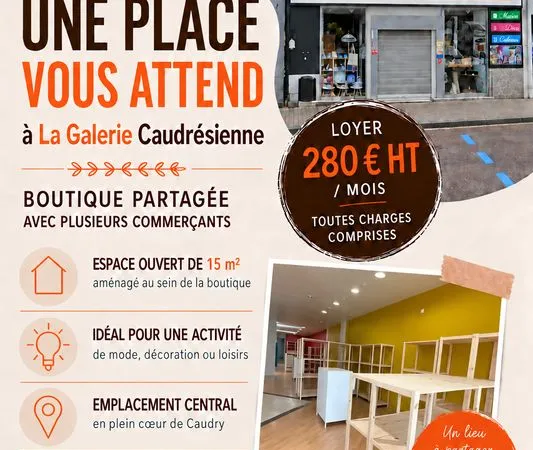 Espace commercial de 15 m² dans une boutique partagée - Caudry
