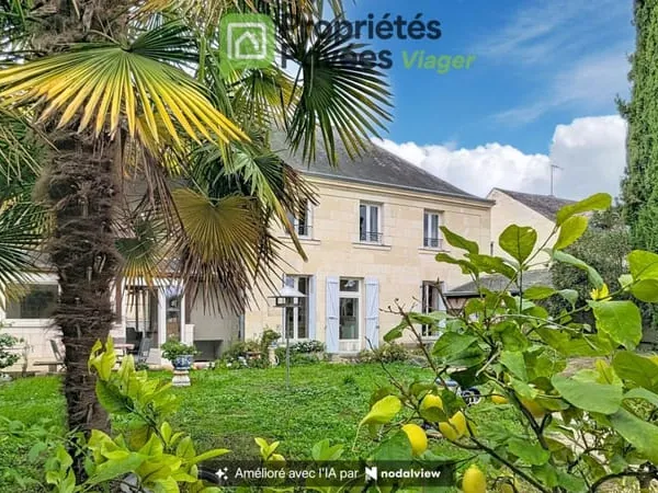 Maison bourgeoise en exclusivité à Restigné (37)-Viager occupé- femme de 83 ans