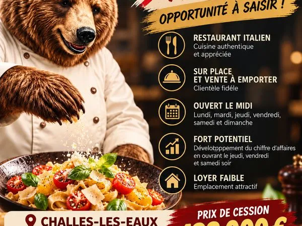 Restaurant italien à céder - challes-les-eaux
