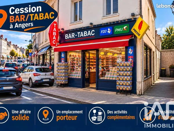 Bar, brasserie, tabac 200 m² Angers