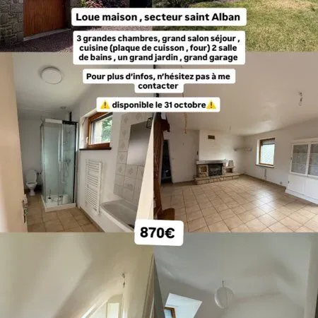 Loue maison chaleureuse