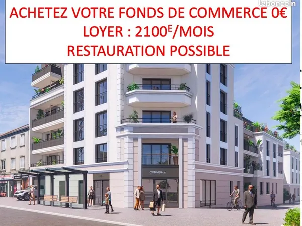 Local commercial 45m2 extraction sur boulevard très passant