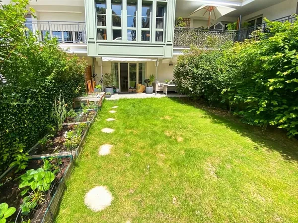 4 pièces en rez-de-jardin avec terrasse, jardin
