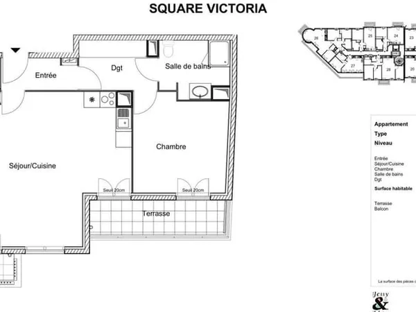 Appartement 2 pièces 58 m²