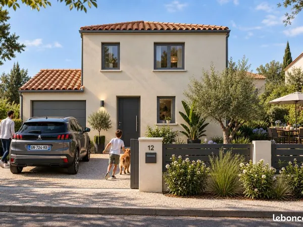Maison neuve 5 pièces à Montaud sur parcelle de 580m2