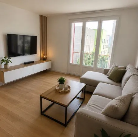 Appartement T4 65m2 Balcon Loggia