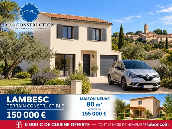Terrain 374 m² Lambesc