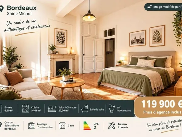 Studio 1 pièce 51 m²