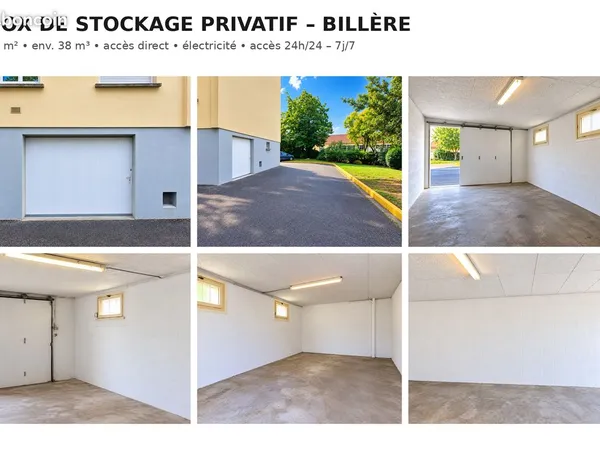 BOX DE STOCKAGE SÉCURISÉ 18 m² / 38 m³ - ACCÈS 24H/24 - BILLÈRE