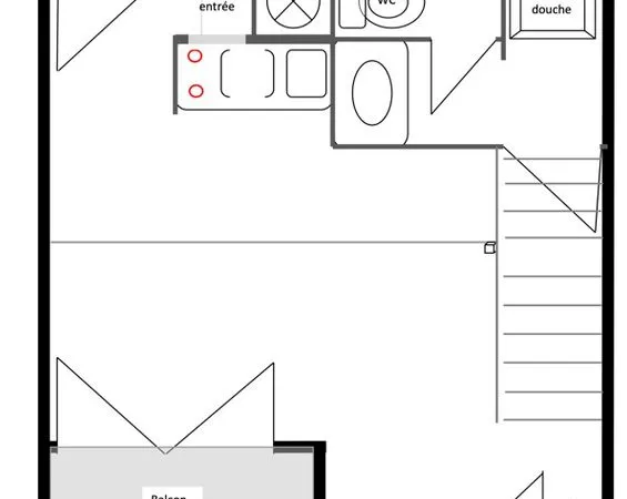 RENNES DUPLEX T1bis 33 m2 Thabor-Saint-Hélier proche promenade des Bonnets Rouges