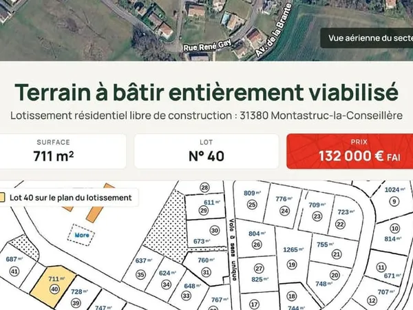 Terrain 711 m²