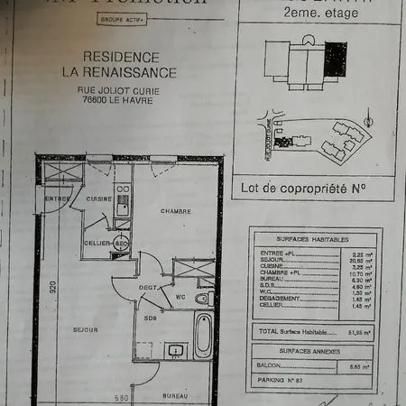 Location F2 bis TBE