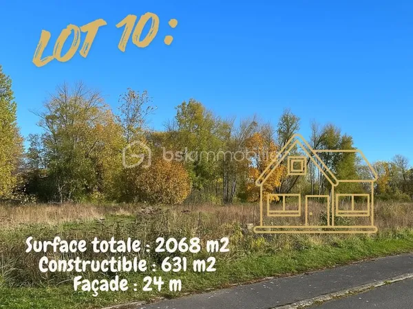 Terrain 2068 m²