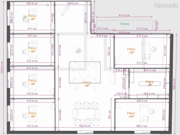 Bureau et espace de travail Location Berck 1p 130m² 1700€